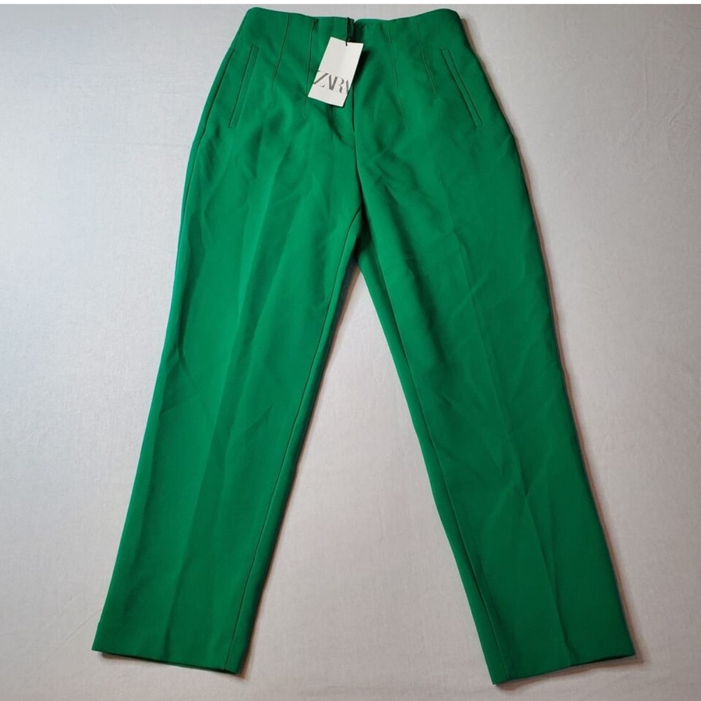 Zara Emerald High Waist Trousers